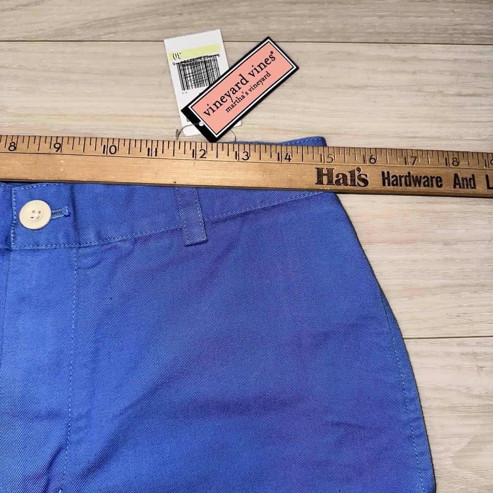 Vineyard Vines Summer Club Shorts Mens 30X11 Blue Khakis Classic Fit Club NEW - Picture 5 of 6